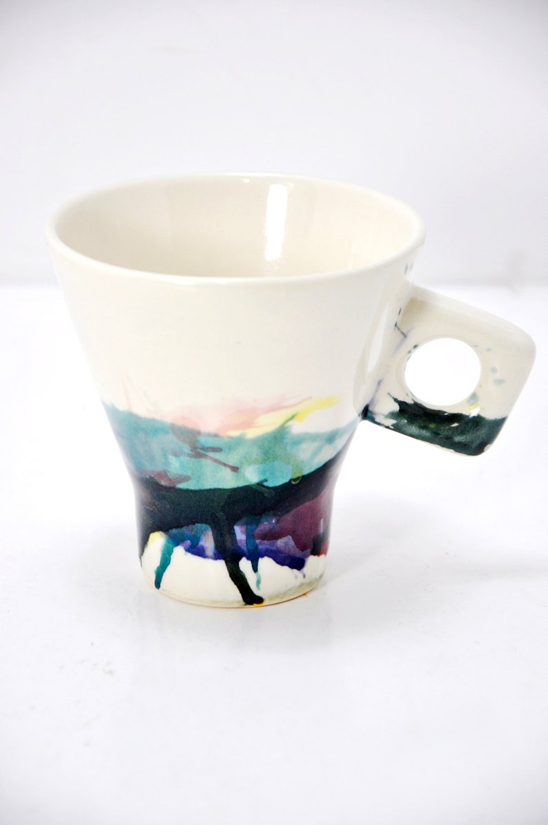 Guy Simoneau Modernist Pottery Cup, Made in Montreal image 4