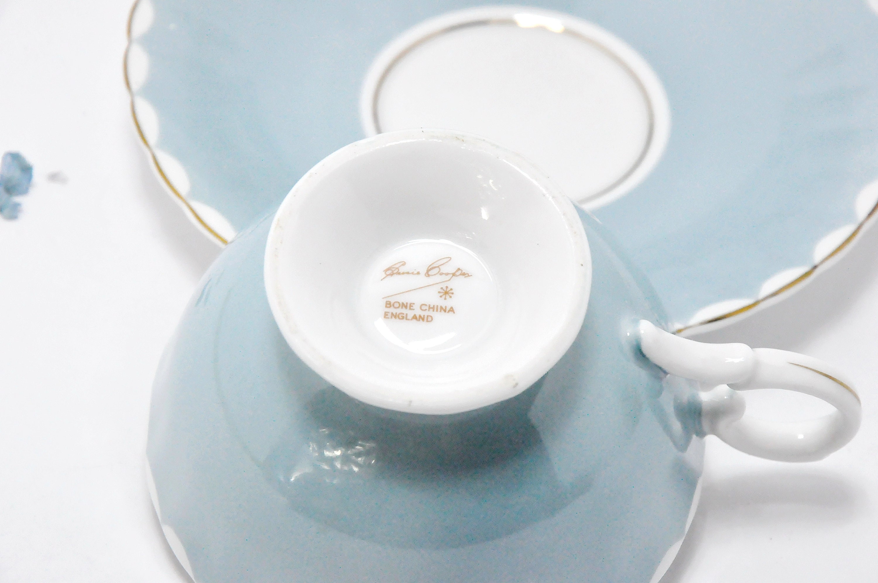 Susie Cooper Blue Floral Tea Cup Made in England Gift | Etsy Canada