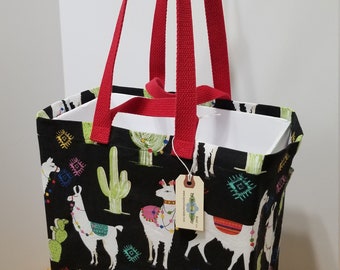 Canvas Bag 2.0: Festive Llamas