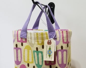 Small Canvas Bag: Popsicles