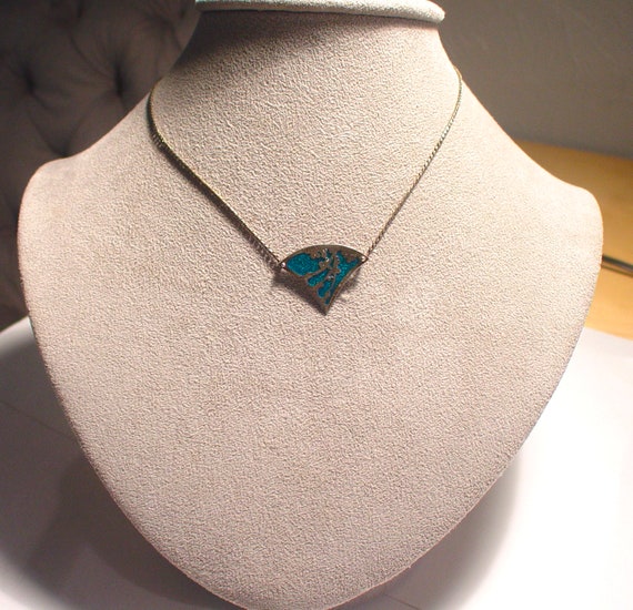 Jugendstil Art Nouveau Sterling Silver and Enamel Necklace, Signed KRUPP View 3