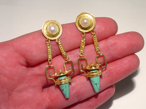 Victorian Etruscan 18K Sterling Silver Persian Tur