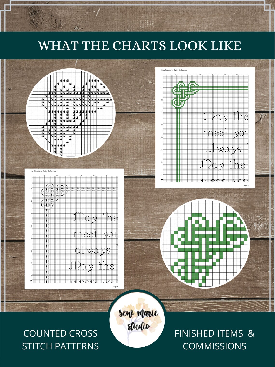 Irish Blessing Cross Stitch Pattern Digital Download Irish Etsy