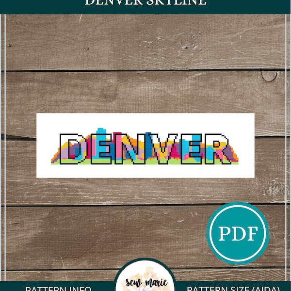 Denver Cross Stitch Etsy