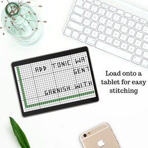 Aperol Spritz Cocktail Recipe Cross Stitch Pattern Digital Download ...