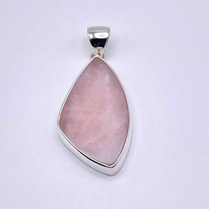 Rose Quartz Fine Sterling Silver Pendant, a Charles Albert Pink Gemstone