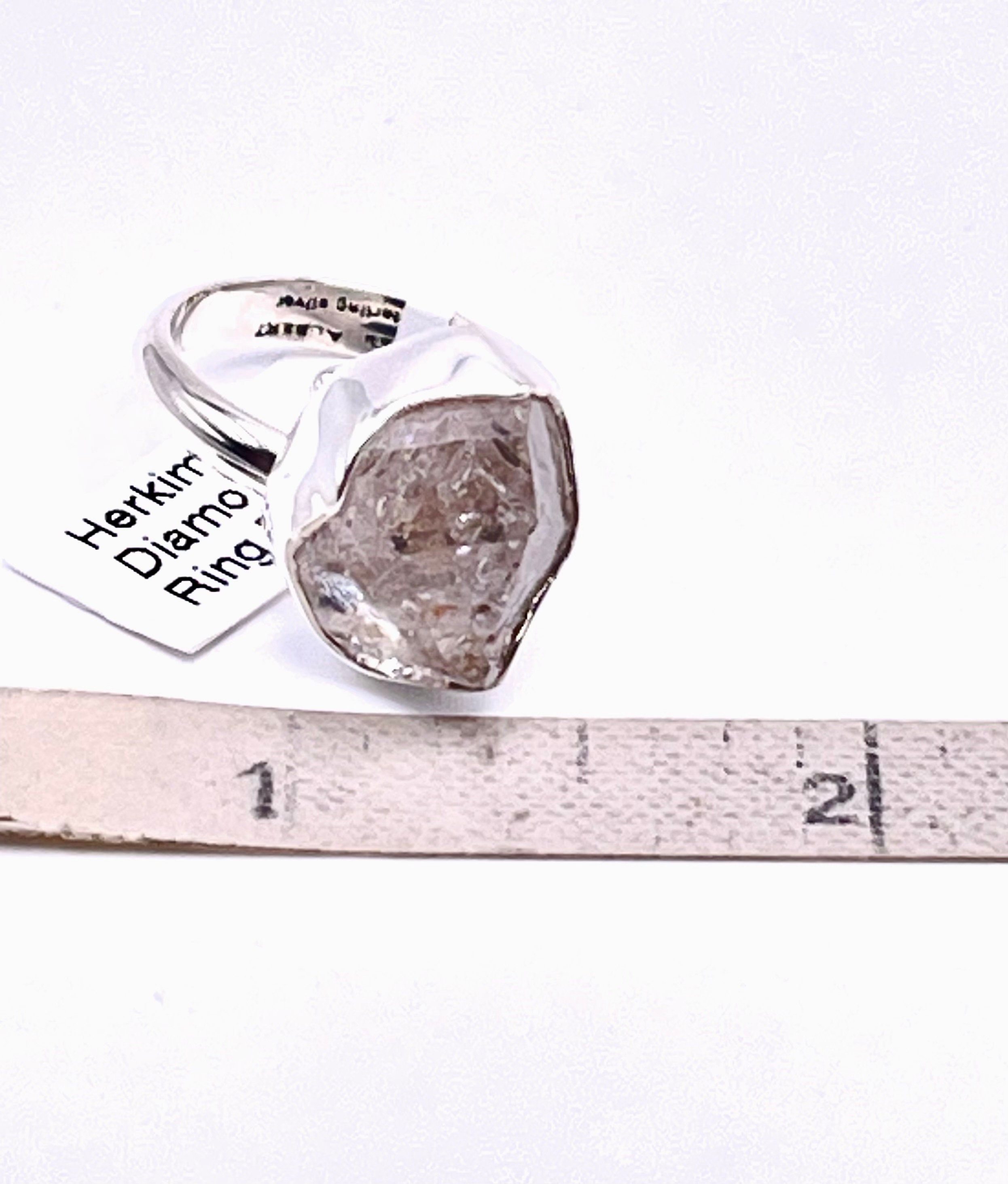 チャールズ・アルバート 天然ハーキマーダイヤモンド ラフファセット