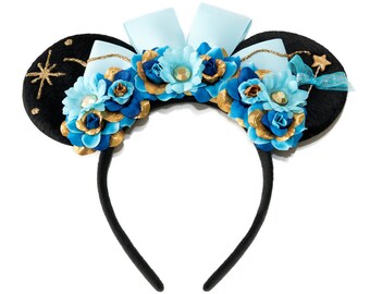 Blue Fairy Mouse Ears, Mickey Ears, Minnie Ears, Flower Minnie Ears, LED Minnie Ears, Jiminy Cricket Mickey Ears, Disneybound