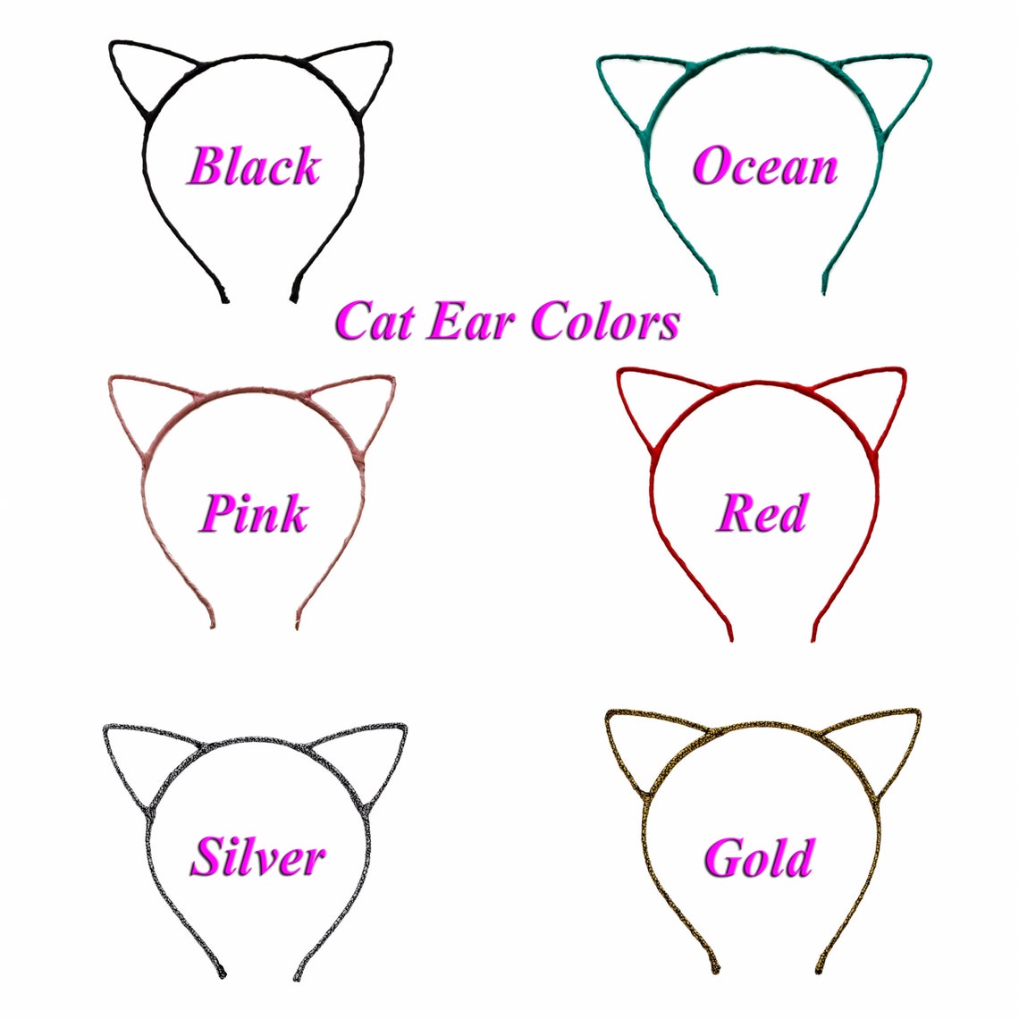 Yellow Cat Ear Headband Floral Cat Ears Kitty Ears Headband Etsy