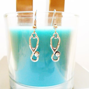 STETHOSCOPE EARRINGS - nurse earrings - stainless steel ear hooks or posts  - hypoallergenic, sensitive ears