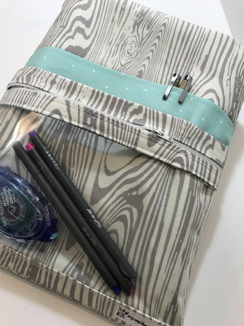 Multi compartment planner pouch planner bag planner cover Etsy