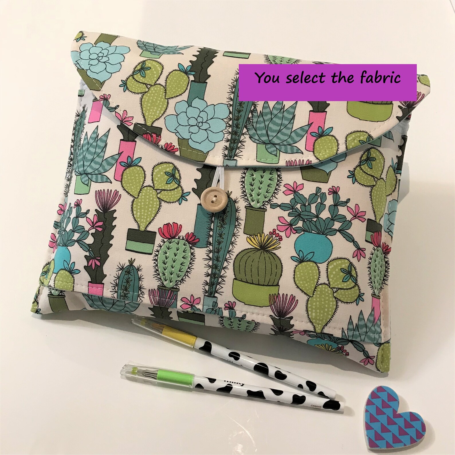 Cactus Planner Pouch Mini Happy Planner Pouch Bible Cover Etsy