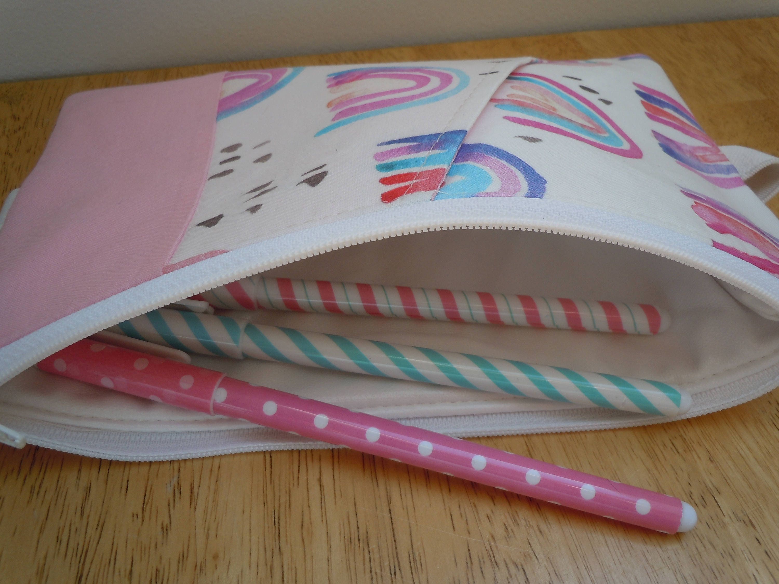 Rainbow Planner Pouch Erin Condren Planner Band Journal Etsy