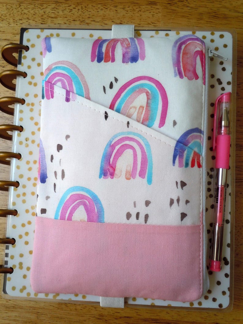 Rainbow Planner Pouch Erin Condren Planner Band Journal Etsy