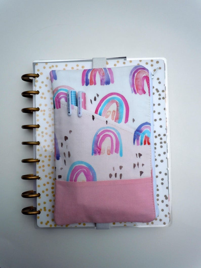 Rainbow Planner Pouch Erin Condren Planner Band Journal Etsy