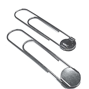 50 Giant Paperclip Bookmarks with Glue Pad Jumbo Paper Clip 3.5&quot;