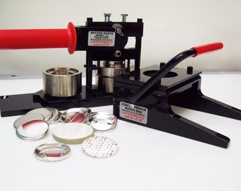 1-3/4" Kit - Button Maker Machine, Graphic Punch and 1000 Pin Back Button Parts
