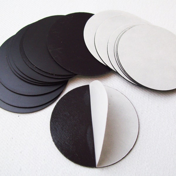 Round 1-7/8" Magnets with Peel and Stick Adhesive MAGNETS ONLY - 100 pcs