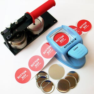 SPECIAL  2.25&quot; KIT - Tecre Machine, Table Top Punch and 100 Pin Back Parts