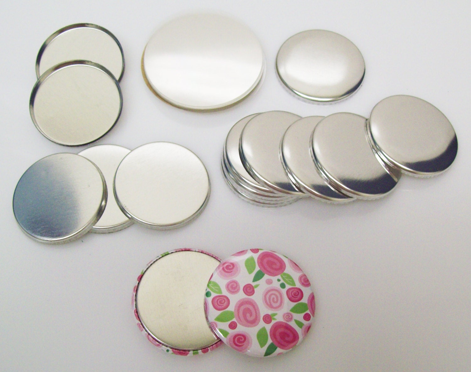  20PCS Sublimation Blank Pins DIY Button Badge Kit Sublimation  Silver Blank Aluminum Sheet with Butterfly Pin Backs for DIY Craft Jewelry  Lapel Making Supplies (Square,Silver, 20pcs) : Everything Else