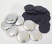 500 Tecre 1 Inch Complete Plastic Flat Back Button Parts - for use with Tecre 1' Button Maker Machine 