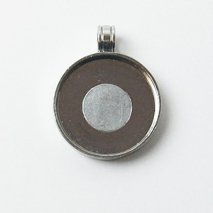 Magnetic Pendant Tray 1&quot; Blank 10 pcs.