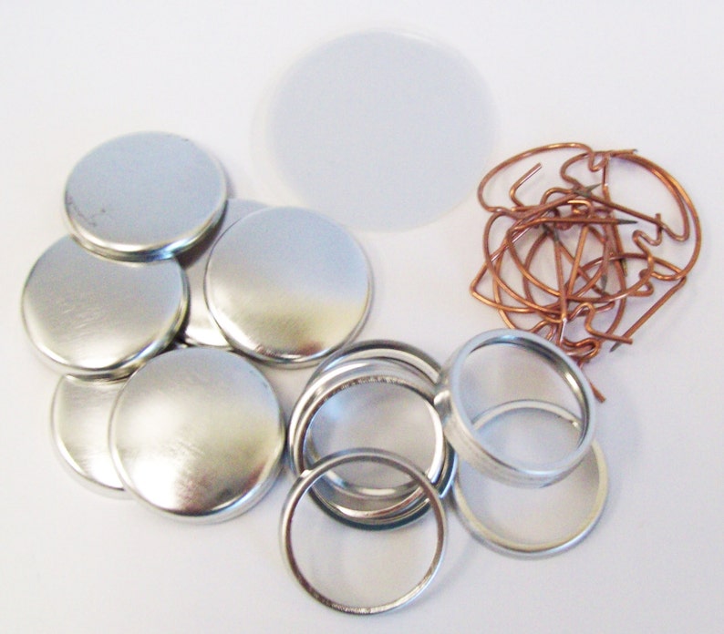1 Tecre Button Making Kit Button Machine 1000 Pin Back Button Parts Button Boy Double Level Hand Held Punch