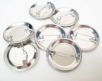 1.25 Inch Pin Backs ONLY 1000 - for use with Tecre 1-1/4" Button Maker Machine