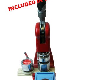 1"ARTEC-25MM Button Boy Double Level Hand Held Punch-CUTTING SIZE 1.365"