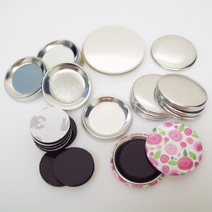 1-1/2&quot; (1.50 inch) Complete Rubber MAGNET Button Parts for Button Maker Machines - 250 pcs