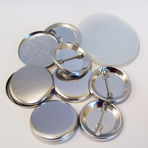 500 Tecre 1.25 Inch Complete Pin Back Button Parts - for use with Tecre 1-1/4" Button Maker Machine