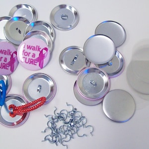 1-3/4 Inch 1.75&quot; Pony Tail or Shoe Lace Button Parts for Button Maker Machines - 1000 parts