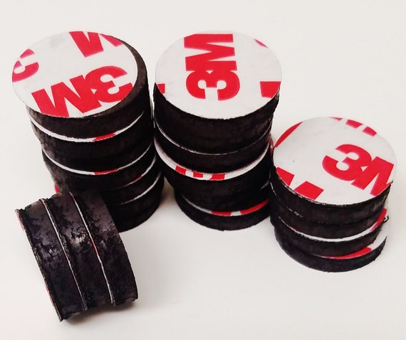 500 3/4 Inch Round Rubber Peel & Stick Magnets ONLY 