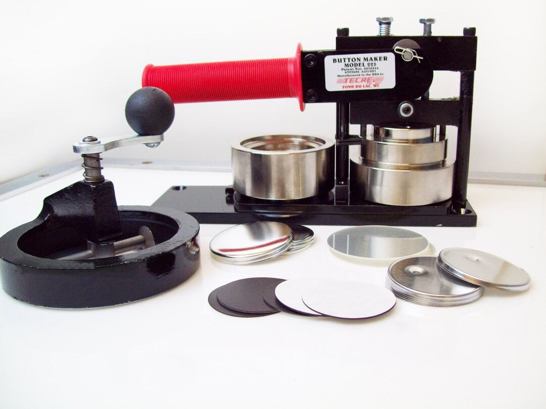 2-1/4" Standard Kit - Button Maker Machine, Fixed Rotary Circle Cutter ...