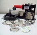 2-1/4' Standard Kit - Button Maker Machine, Fixed Rotary Circle Cutter and 100 Pin Back Parts 