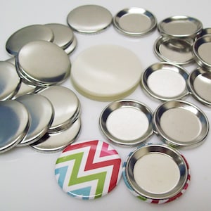 1-1/2&quot; (1.50 inch) Indented Back Button Parts for Button Maker Machines - 250 pcs