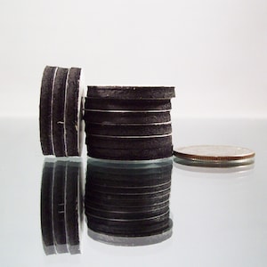 1000 1" Inch Round Rubber Peel & Stick Magnets ONLY - NOT for 1" Buttons