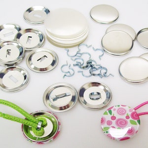 1-1/4 Inch 1.25 Pony Tail Holder Button Parts for Button Maker Machines 100 parts image 1