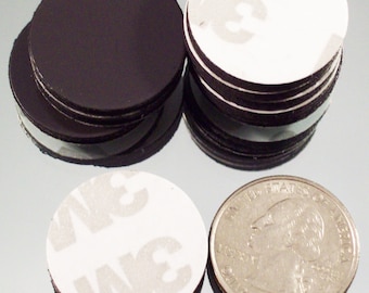 1000 1" Inch Round Rubber Peel & Stick Magnets ONLY - NOT for 1" Buttons