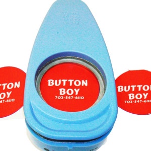 Button Boy Hand Held Punch - 1.50 Inch 1-1/2" - cuts circles 1.837"