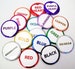 2-1/4' 2.25' Standard Mylar Accent Rings for Button Making Machines - 100 pcs 