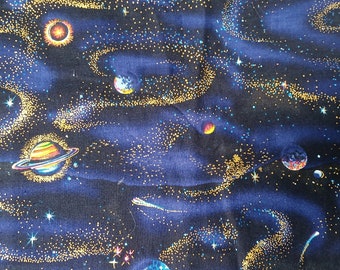 Solar System 100% Cotton Fabric 1 plusYards