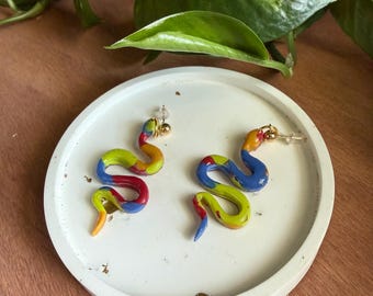 Colorful Clay Earrings Set - Unique Statement Jewelry - Trendy Fashion Accessories - Gifts For Her