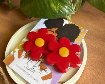 Colorful Clay Earrings Set - Unique Statement Jewelry - Trendy Fashion Accessories - Gifts For Her
