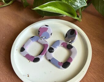 Colorful Clay Earrings Set - Unique Statement Jewelry - Trendy Fashion Accessories - Gifts For Her