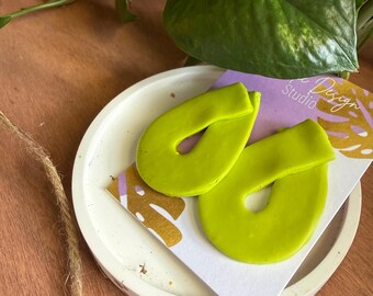 Handmade Clay Earrings| Lightweight Statement Earrings| Modern Boho Jewelry| Hypoallergenic|Everyday Wear