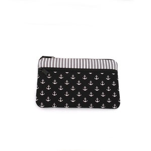 Small wallet for women, anchor, stripes image 1