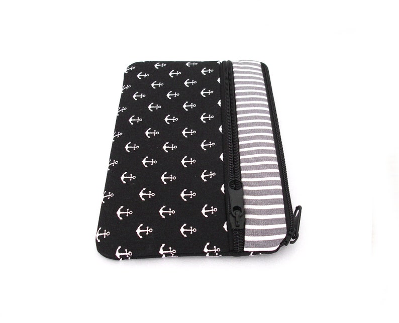 Small wallet for women, anchor, stripes image 4