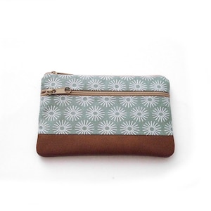 Small wallet with two compartments, cell phone pocket, wallet card compartment image 1