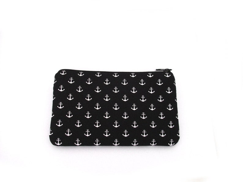Small wallet for women, anchor, stripes image 2